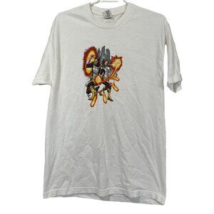 Alstyle Kirkham T Shirt Hi De Ho Comics White Size‎ L Vintage